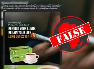 NAFDAC Denies Approving Lung Detox Tea for Smokers