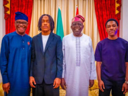 Wike And His 2 Sons Visit President Tinubu In Lagos [PHOTOS]