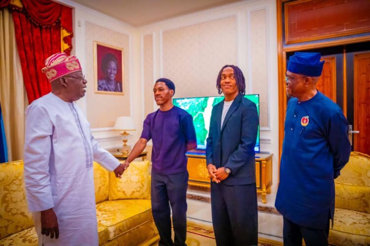 Wike And His 2 Sons Visit President Tinubu In Lagos [PHOTOS] wike