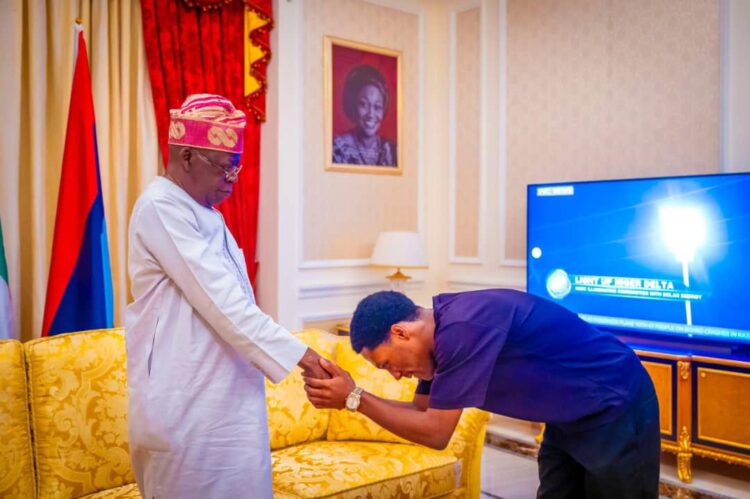 Wike And His 2 Sons Visit President Tinubu In Lagos [PHOTOS] wike