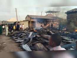 Fire Guts 30 Shops in Nasarawa Market