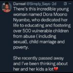 Dora Moono Nyambe: Beloved TikTok Star and Humanitarian Passes Away at 32 Dora Moono Nyambe: Beloved TikTok Star and Humanitarian Passes Away at 32 Dora Moono Nyambe