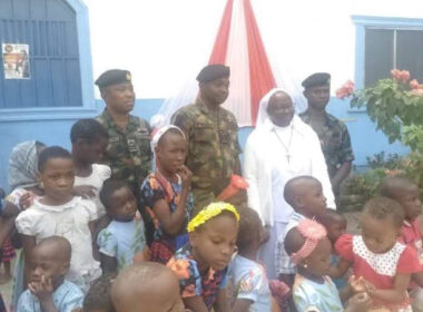 Nigerian Navy donates foodstuffs to orphanage In Anambra