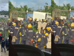 Train-7 Protests Escalate in Bonny as Workers Allege Over-Taxation, Intimidation and Threat of Mass Sacks